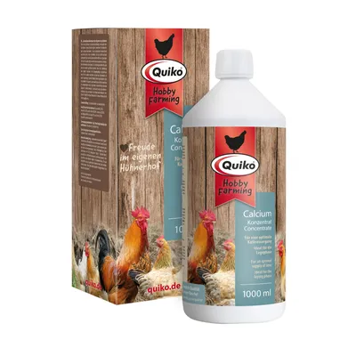 Imagen del producto de Quiko, Concentrado de Calcio para Aves de Corral y Gallinas, 1 litro