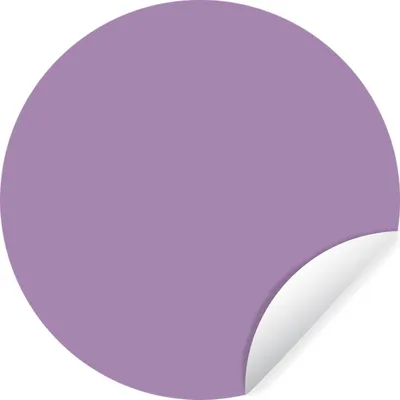 Produktbild von MuchoWow® Runde Wandtattoo - Wandsticker Tapete Aufkleber Innenbereich - Violett - Farben - Farbe - Einfarbig Ø 100 cm Selbstklebend und Repositionierbar - Wandaufkleber - Kreis - Tapetenkreis - Wandbild rund - Schlafzimmerdekoration - Wanddeko - runde Tapete - Kunst für zu Hause