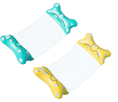 Immagine prodotto di Amaca galleggiante gonfiabile per l'acqua, con motivo a pois, dimensioni 140x70 cm