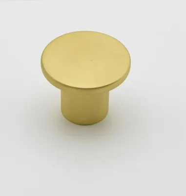 Productafbeelding van Meubelknop van zamac, diameter 33 mm, geborsteld goud