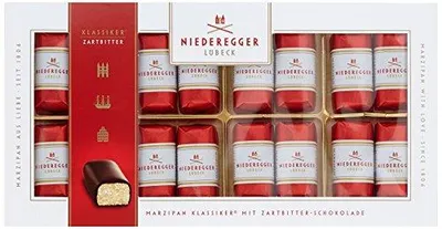 Zdjęcie produktu dla Niederegger marcepan classic oblany ciemną czekoladą 71% 200 g