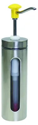 Produktbild von Druckknopf Dosierspender m. Sichtfenster, 2 Liter, gelb