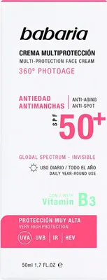 Zdjęcie produktu dla Babaria Solar Multiprotection Anti-SPot Cream Spf50 50ml