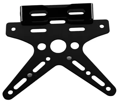 Productafbeelding van Kentekenhouder voor motorfiets, aluminiumlegering, verstelbaar, zwart