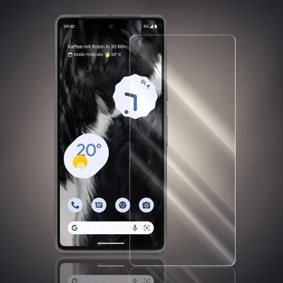 Produktbild von Panzer Folie für Google Pixel 7 Echt Glas Displayschutzfolie Transparent Glasfolie 9H Härtegrad Schutzglasfolie
