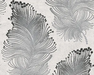 Produktbild von A.S. Création Tapete Bohemian Burlesque, perlweiß, anthrazitgrau, silbergrau, metallic, 10,05 m x 0,53 m, 960456, 96045-6
