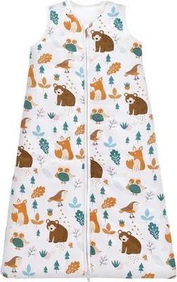 Produktbild von Famanu Schlafsack für Babys, 2,5 TOG, leichter Wintersack, aus Baumwolle, ohne Ärmel, für Jungen und Mädchen