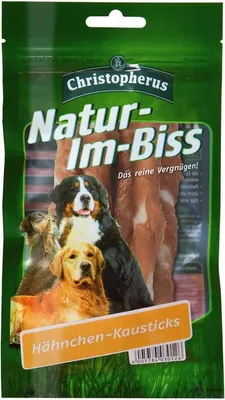 Produktbild von Christopherus Natur-Im-Biss Hähnchen-Kausticks, Snacks, Hund, Adult, Huhn, 70 g