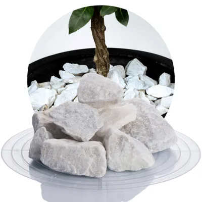 Produktbild von Schicker Mineral-Marmor Ziersplitt weiß 25 kg-32-56mm