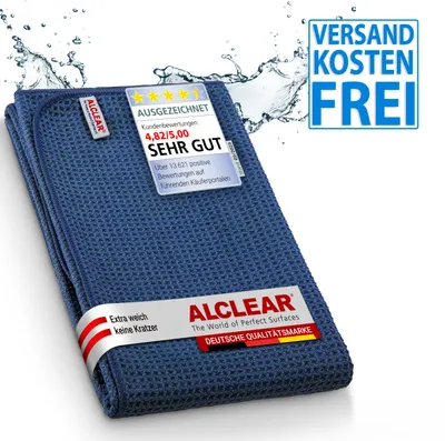 Produktbild von ALCLEAR 820901 Auto Microfasertuch Trockenwunder, 60x40 cm, fusselfrei