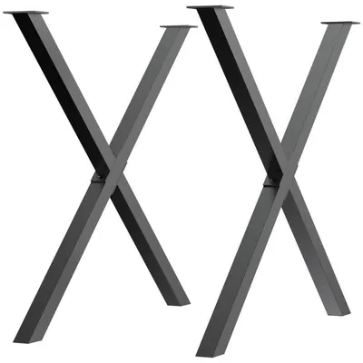 Imagen del producto de Patas de mesa, 2 unidades - Patas para muebles de acero | Color:  | Dimensiones: 80 x 4 x 72 cm