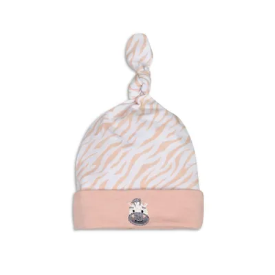 Imagen del producto de Set de regalo para bebé, 4 piezas: gorro de cebra, babero, mantita de apego y calcetines