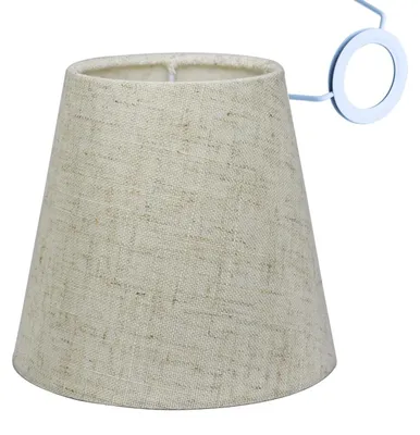 Leinen-Lampenkap Ø5,5" (14 cm) für E14/E27