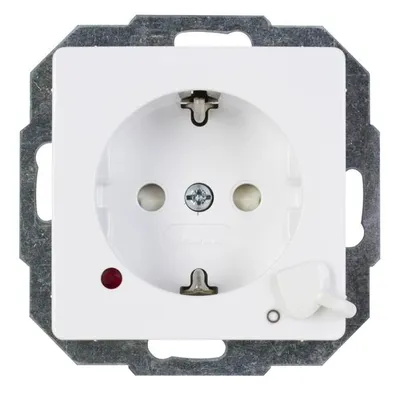 Produktbild von Kopp 136702010, CEE 7/3, 1 Modul(e), CEE 7/4, Weiß, 250 V, 16 A