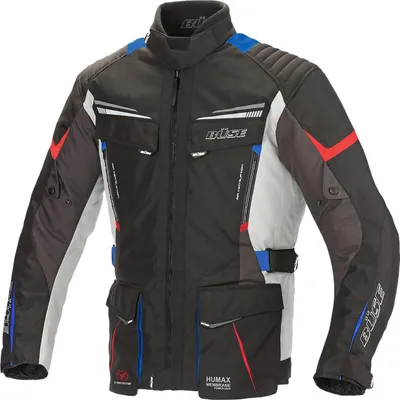 Produktbild von Büse Lago Pro Motorrad Textiljacke, schwarz/blau/rot, M