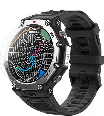 Produktbild von INF 2er-Pack Displayschutzfolie für Amazfit T-Rex 3, Gehärtetes Glas