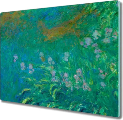 Produktbild von Coloray Hackbrett Küchenbrett Kochplattenabdeckung Schneidebrett Herdabdeckplatte 60x52 cm - Iris Monet