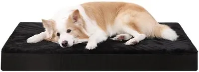 Produktbild von XXL-Waschbares Hundekissen, weiches Hundematratzenkissen mit abnehmbarer schwarzer Hülle, 120x75x9cm