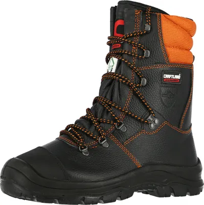 Produktbild von Arbeitsschuhe Forstarbeiter Schnürstiefel Größe 41 Schnittschutzeinlage