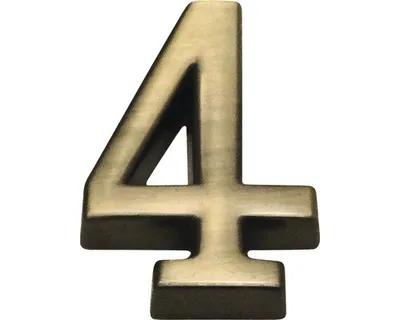 Obrázek produktu pro Domovní číslo "4", OFS, výška 10 cm