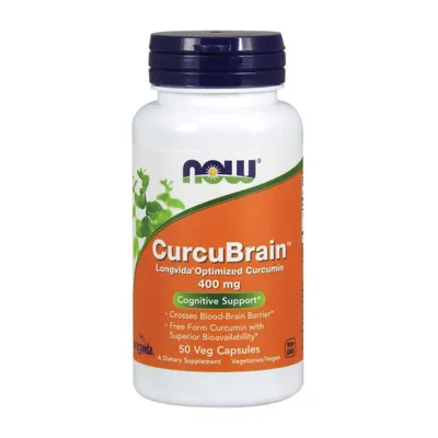 Produktbild von Now Foods Curcubrain 400 mg - 50 vegane Kapseln