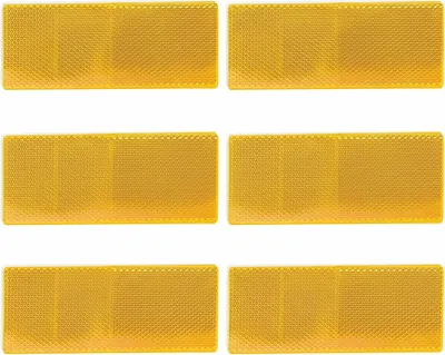 Obrázek produktu pro 6 kusů samolepicích reflexních prvků – obdélníkové reflexory, rozměry 15x5 cm