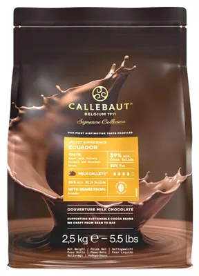 Image de Callebaut Chocolade Callets Origin Arriba 2500g - fèves de cacao de première qualité pour la cuisson et le raffinage