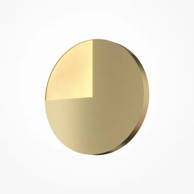 Immagine prodotto di Applique in alluminio LED Ø 38,1 cm in ottone rotondo luce bianca calda 3000 K 1100 lm Moderno