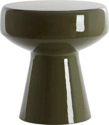 Produktbild von Light & Living Beistelltisch Dakwa glänzend dunkel olivgrün - Ø38x42 cm