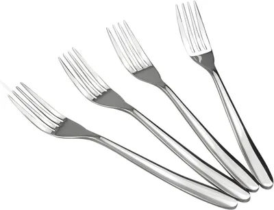 Produktbild von Set von Edelstahlgabeln, 12 Stück für das Abendessen