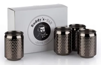 Obrázok produktu pre Sada štyroch sklenených kokteilových pohárov s darčekovou krabičkou, ideálna na oslavy