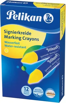 Produktbild von Pelikan 701045, 12 Stück(e), Gelb, Rund, 1,35 cm, 120 mm, Box