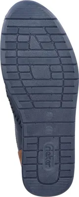 Produktbild von Rieker Herren Slipper Halbschuh Mesh Gummizug 11954, Größe:45 EU, Farbe:Blau