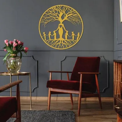 Immagine prodotto di Inserzioni in oro per decorazioni da parete - Decorazioni murali 3D - 80 cm