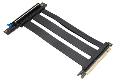 Obrázok produktu pre Predlžovací kábel PCIe 5.0 pre grafickú kartu RTX 4090 (Gen 5) – predlžovací kábel grafickej karty s rozhraním PCIe 16x, prenosovou rýchlosťou 128 GB/s, kompatibilný s PCIe 4.0, dĺžka 15 cm / 5,9 palca