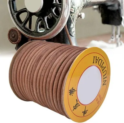 Obrázek produktu pro Kožený řemen pro šlapací šicí stroj síla 8mm (role 30m)