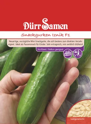 Produktbild von Dürr-Samen - Snackgurke Iznik F1 - Saatgut - 1115