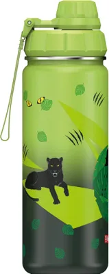 Immagine prodotto di Step by Step bottiglia d' acqua Stainless Steel Trinkflasche Black Cat verde