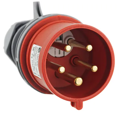 Produktbild von CEE Stecker mit Phasenwender 32A 5-polig IP44 400V Starkstrom