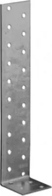 Produktbild von 20x Flachstahl-Betonanker 200 x 40 x 40mm Lochplattenwinkel Stuhlwinkel verzinkt