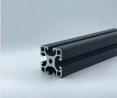 Produktbild von Aluprofil 40x40 Nut 8, I-Typ (Schwarz eloxiert) - 700mm