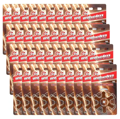 Produktbild von 240 x WILHELM Hörgerätebatterien Typ 312 braun Hörgerätbatterie PR41 ZL4  1,4/1,45 V