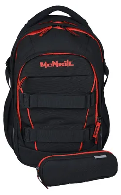 Image de McNeill sac d'école LUCA 2:0 School Backpack Black & Red noir