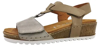Image de Reflexan : Sandales d'été pour femmes, couleur beige, style décontracté