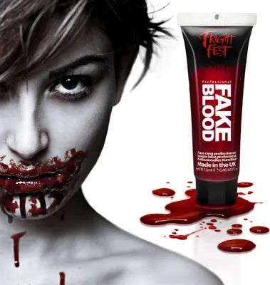 Produktbild von Fake Blood- Kunstblut in 12ml Tube – Realistisches Halloween Make-Up