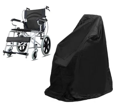 Produktbild von Rollstuhl-Hülle Wasserdicht - Abdeckung für Elektrische Rollstühle - Staubdicht - 210D Oxford-Stoff - Verstellbar - 115 x 65 x 120 cm - Rollstuhl-Abdeckung
