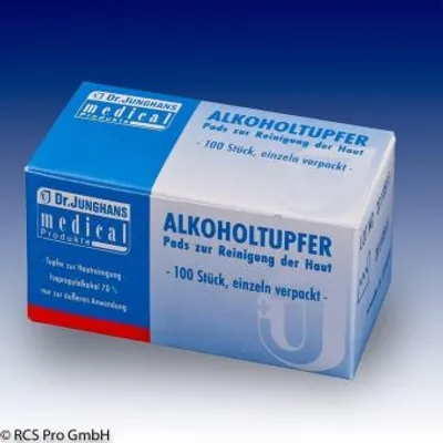 Zdjęcie produktu dla Wymazówka z alkoholem 3x6 cm sterylna 100 szt