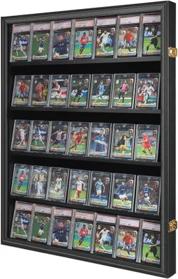Produktbild von Famanu Display Case für 35 Sportkarten mit UV-Schutz - Wandmontage und elegantes Design