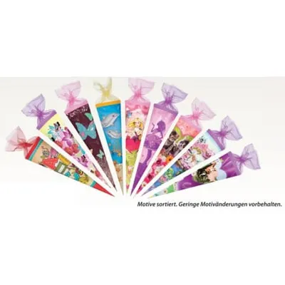 Produktbild von Schultüte 22cm Mädchenwelt NESTLER 4221206 Tüllverschl.