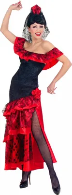 Produktbild von Spanisches Flamenco Tänzerin Kostüm Damen Größe: L